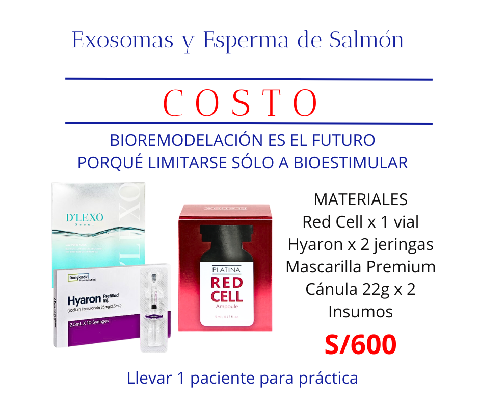 curso exosomas bioestimulacion de colageno esperma de salmon lima peru